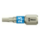 WERA Embout 6 pans, 1/4 pouce avec profil Hex-Plus, acier inoxydable «Stainless» 2,5 mm