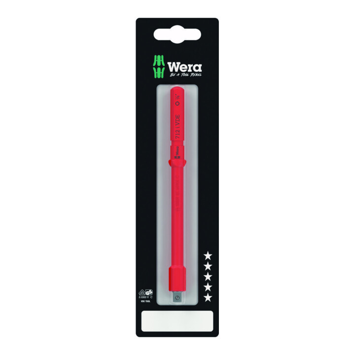 Wera Embout adaptateur VDE 1/4" 9 mm isolé jusqu’à 1000 V