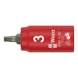 Wera Embout de tournevis 1/4" hexagone intérieur VDE 3 x 45 mm fonction de maintien