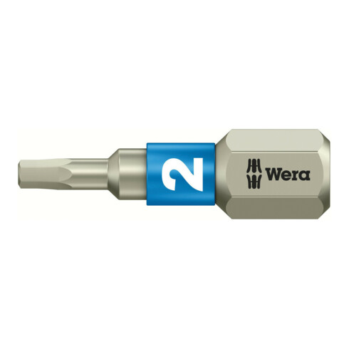 Wera Embout inox 1/4" DIN 3126 C6,3 Hexagone intérieur 2x25mm