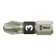 WERA Embout Pozidriv, 1/4″ Acier inoxydable «Stainless» 3/25 mm