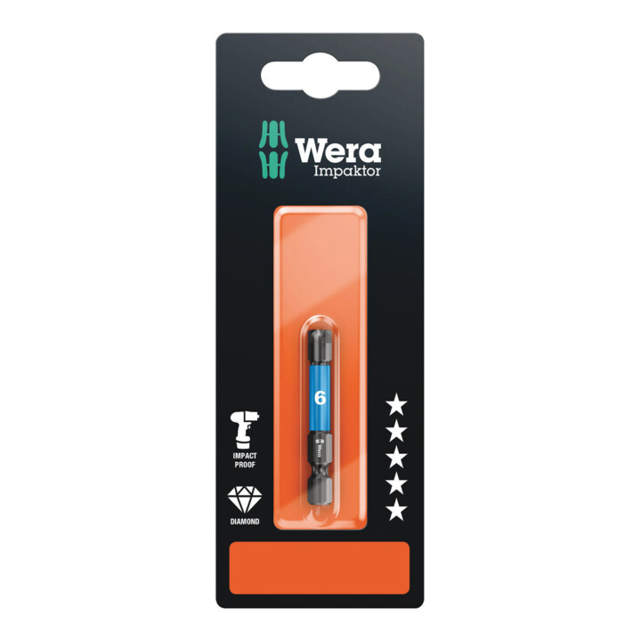 Wera Embouts hexagonaux internes Impa 840/4 IMP DC Hex-Plus SW