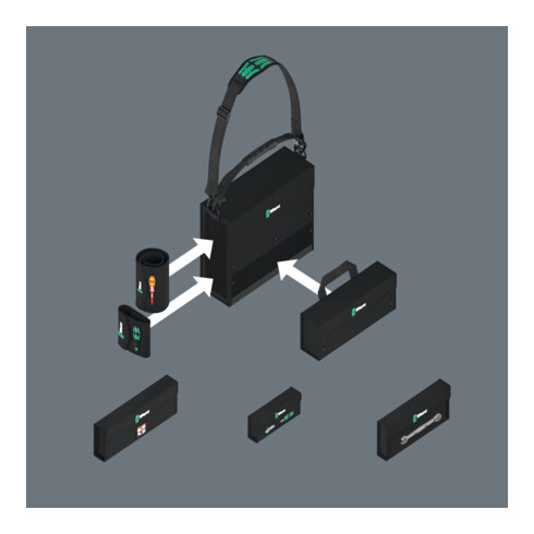 WERA Gereedschapsdrager Wera2go 1, Type: 1