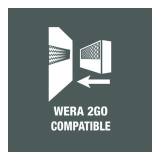 WERA Gereedschapskoffer Wera2go 2, Type: 1