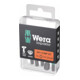 Wera Impaktor Bit für TX, 1/4 Zoll E 6,3 Set, TX-Profil: TX25-1