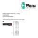 Wera Jeu de clés à douille 3/8" 14 pièces long Kraft-