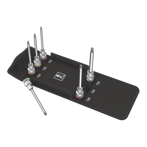 Wera Jeu de douilles tournevis pour Torx, carré 1/2 pouce 6 pièces, longues