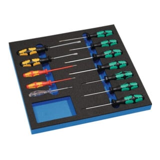 Wera Jeu de tournevis B.370xT.385xH.30mm 12 pièces, fente+PH+TX, testeur de tension
