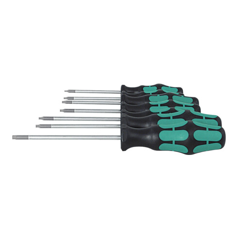 Wera Jeu de tournevis pour Torx avec fonction de blocage, Nombre de tournevis: 5