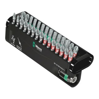WERA Jeu d'embouts, métal 30 pièces