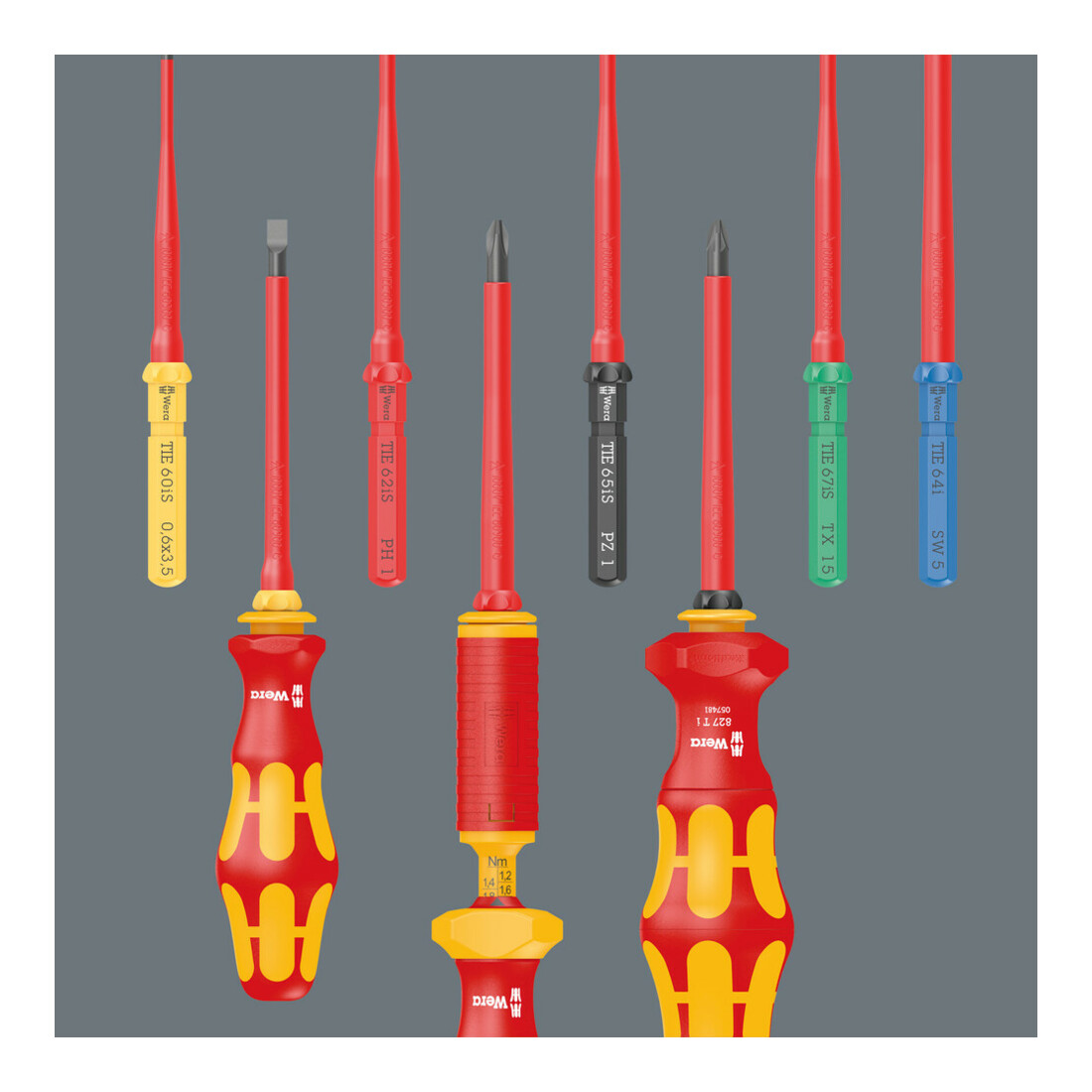 Wera Kraftform Kompakt VDE 17 Universal 1 Tool Finder, 17-delig