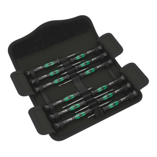 Wera Kraftform Micro 12 Universal 1 Elektroniker-Schraubendrehersatz, 12-teilig