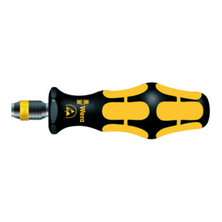 Wera Kraftform-schroevendraaierhouder voor 1/4 inch bits C 6,3 en E 6,3 met snelwisselhouder, ESD, Zeskantopname: 6,3 mm