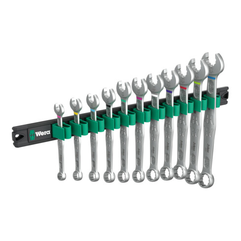 Wera Listello magnetico 9640 6003 Joker 1 chiavi a forchetta e poligonale, 11pz.