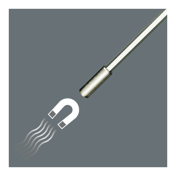 WERA Manche Kraftform, porte-embouts 1/4 pouce C 6,3 avec aimant