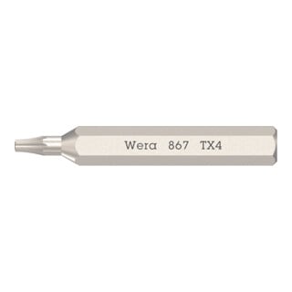 Wera Micro-Bit T4 30mm TX 4mm Sechskant