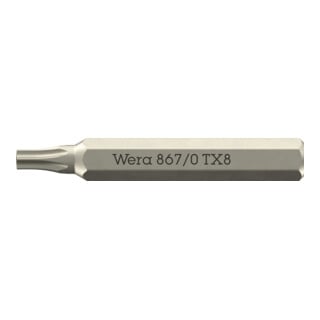 Wera Micro-Bit T8 30mm TX Innen TX 4mm Sechskant