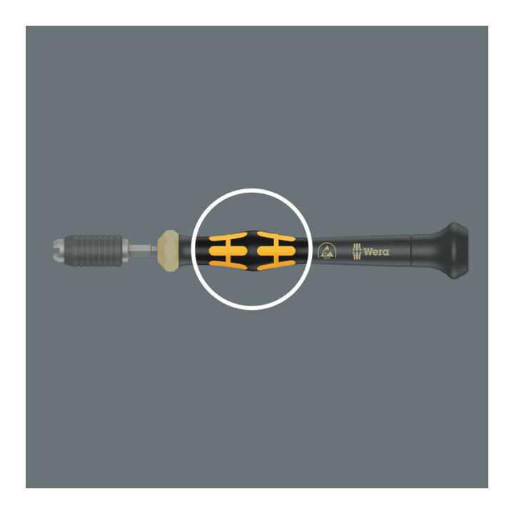 WERA Micro-tournevis dynamométrique, ESD avec mandrin à changement rapide pour Halfmoon / HIOS, 4 mm