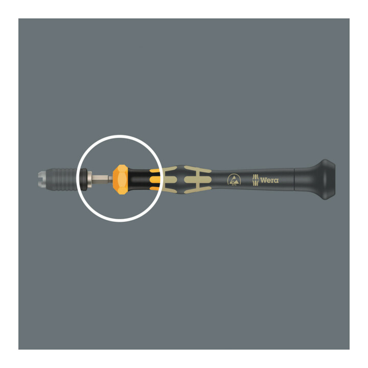 WERA Micro-tournevis dynamométrique, ESD avec mandrin à changement rapide pour Halfmoon / HIOS, 4 mm