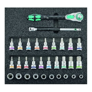 Wera Module d'outil 1/3 Clé à douille 1/2" Zyklop avec fonction de maintien