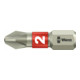 Wera Phillips Bit, L25 mm, entraînement 1/4", acier inoxydable-1
