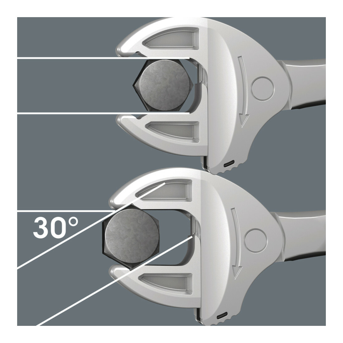 WERA Pince clé Joker 6004, auto-ajustable, Type: M