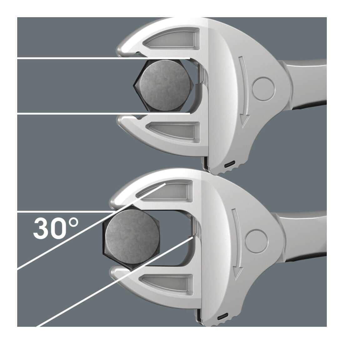 WERA Pince clé Joker 6004, auto-ajustable, Type: M