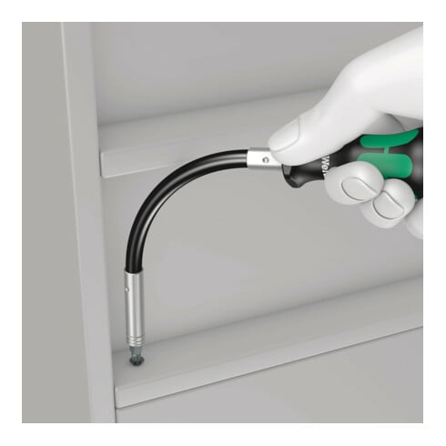 Wera Portabit manuale 393 S extra sottile con codolo flessibile, 1/4" x173,5mm