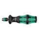WERA Porte-tournevis Kraftform Turbo pour embouts 1/4 pouce C 6,3 et E 6,3 avec mandrin à changement rapide, Emmanchement hexagona...-1
