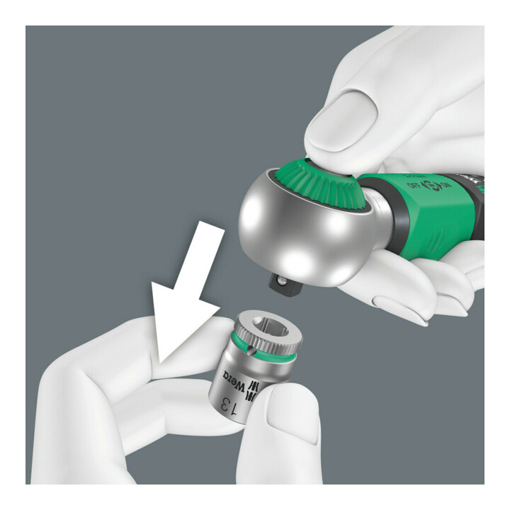 Wera Safe-Torque A 1 draaimomentsleutel met 1/4" vierkantaandrijving, 2-12 Nm