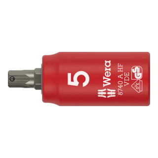 Wera Schraubendrehereinsatz 1/4" Innensechskant VDE 5 x 45mm Haltefunktion