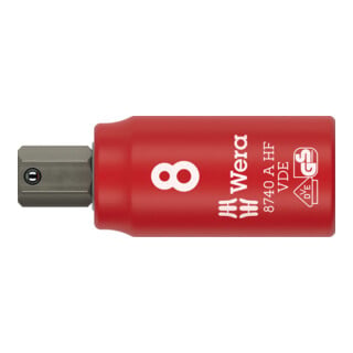 Wera Schraubendrehereinsatz 1/4" Innensechskant VDE 8 x 47 mm Haltefunktion