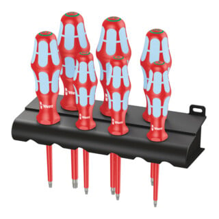 Wera Schraubendrehersatz 3167 i/7 TX 7-teilig, Edelstahl + Rack