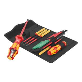 Wera Schraubendrehersatz mit Wechselklingen, Kraftform Kompakt Turbo i 1 Tool Finder, 16-teilig