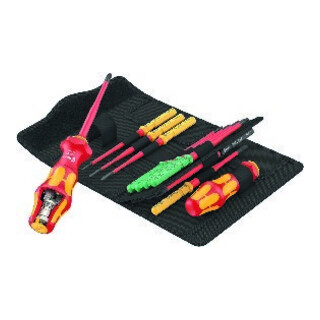 Wera Schraubendrehersatz mit Wechselklingen, Kraftform Kompakt Turbo i 1 Tool Finder, 16-teilig