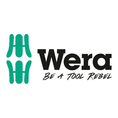Wera schroevendraaierset B.185xD.385xH.30mm1/3 gereedschapsmodule 6-delig slot+PH zeskant aansluiting