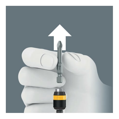 Wera Serie 7400 ESD Kraftform draaimomentschroevendraaier met standaardinstellingen (0,1-1,5 Nm) met Rapidaptor snelwisselhouder, maat van de handgreep 105 mm