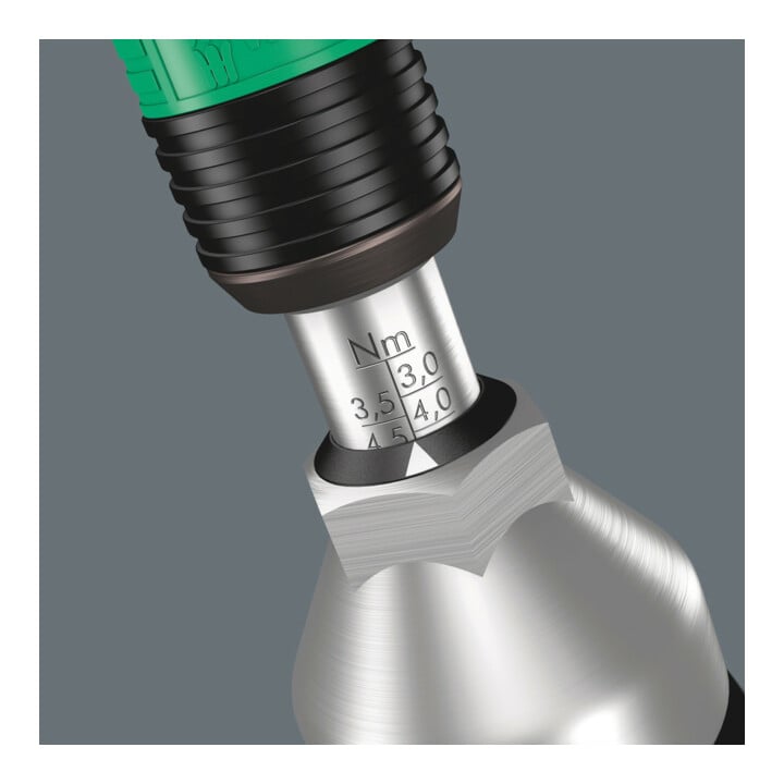 Wera Serie 7400 Kraftform Pistoolgreep instelbare momentschroevendraaier (3,0 - 8,8 Nm) met Rapidaptor snelwisselhouder