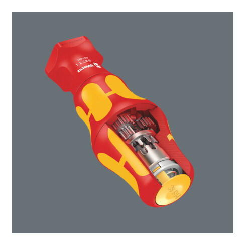 Wera Set de tournevis avec lames interchangeables, Kraftform Kompakt Turbo i 1 Tool Finder, 16 pièces