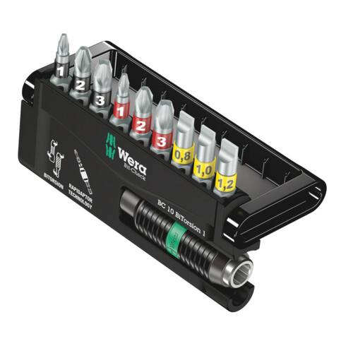 WERA Set di bit 10pz., BiTorsion