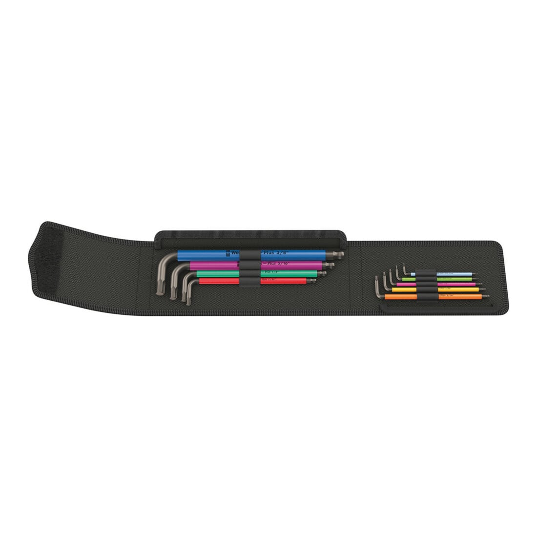 Wera Set di brugole 950/9 Hex-Plus Multicolour Imperial 1, in pollici, BlackLaser, 9pz.