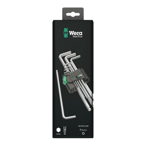 Wera Set di brugole, Hex-plus, 9pz.