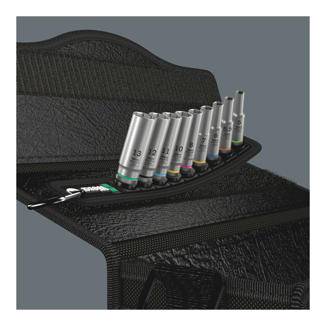 Wera Set di bussole Belt A Deep 1, attacco da 1/4", 9pz.