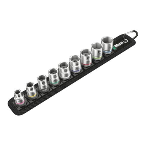 Wera Set di bussole Belt B 4 Zyklop, attacco 3/8", 9pz.