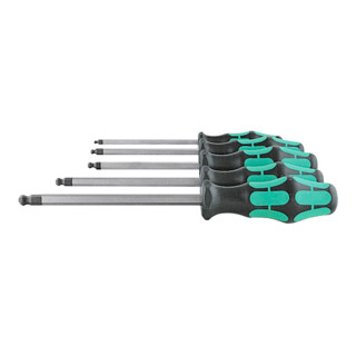 Wera Set di cacciaviti esagonali a testa sferoidale, con impugnatura Kraftform, 8pz.