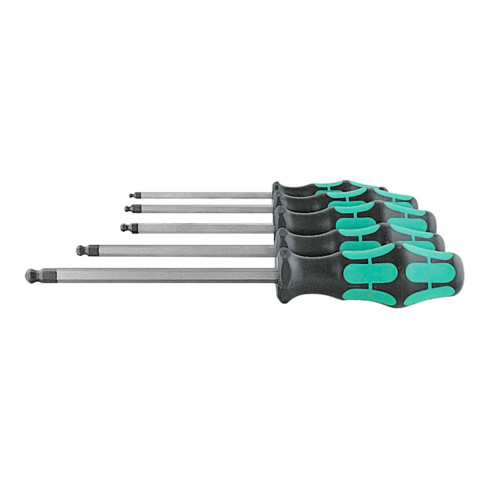 Wera Set di cacciaviti esagonali a testa sferoidale, con impugnatura Kraftform, 8pz.