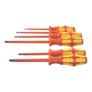 Wera Set di cacciaviti per elettricisti, interamente isolati, per viti a intaglio e Phillips, 6pz.