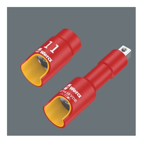 Wera Set di cricchetti Zyklop Werk VDE, attacco 3/8", 17pz.