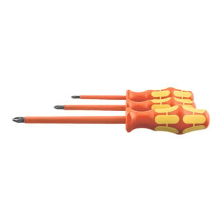 WERA Set di Giravite per viti Pozidriv, impugnatura Kraftform interamente isolati, 3pz.