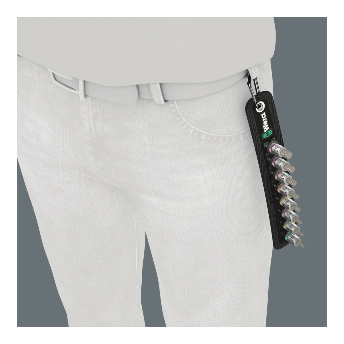 Wera Set di inserti-bussola Belt B 2 Zyklop con esagono incassato, con funzione di tenuta, attacco 3/8", 8pz.